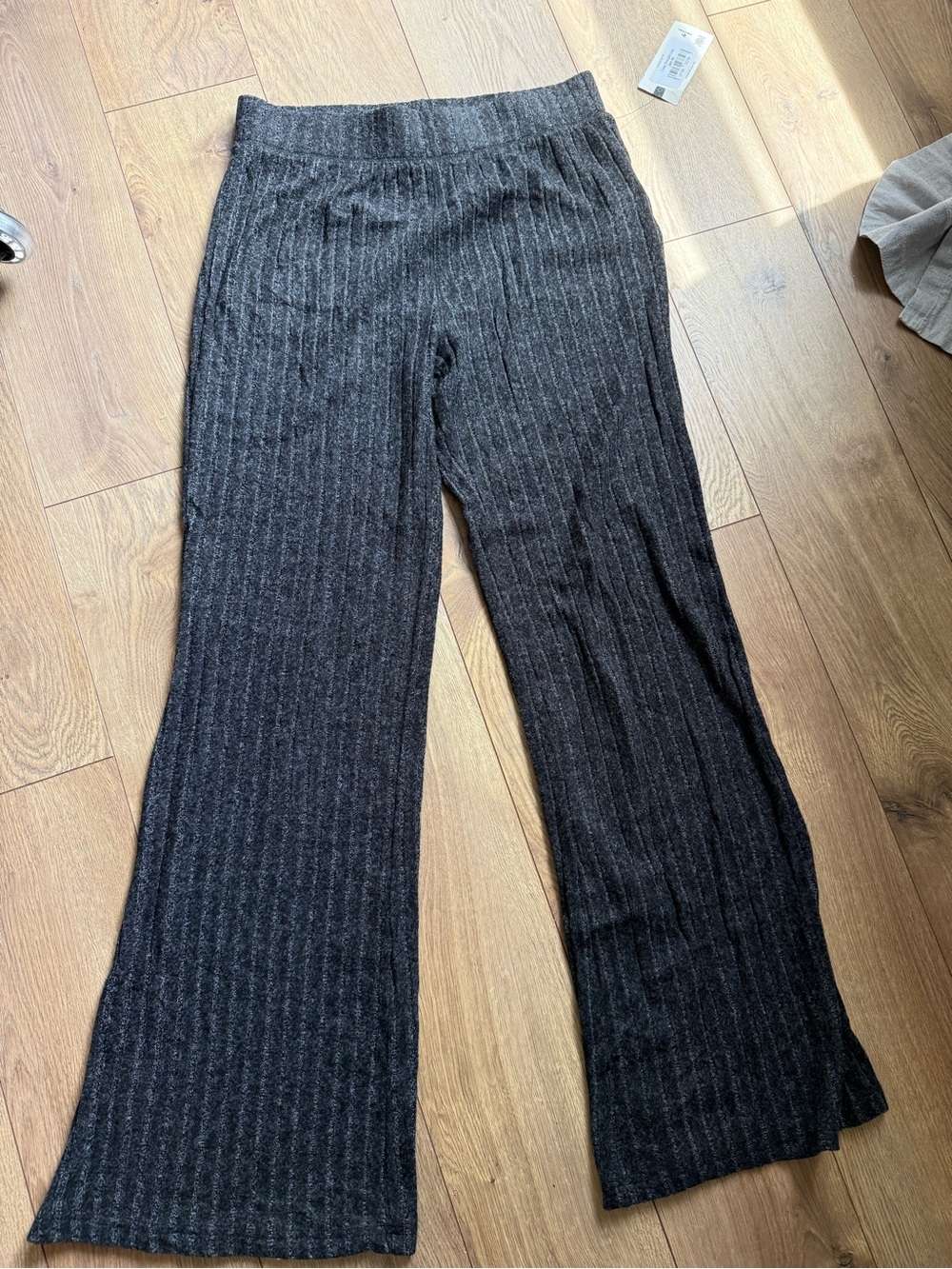 Rip Curl Charcoal Ribbed Knit Pants